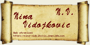 Nina Vidojković vizit kartica